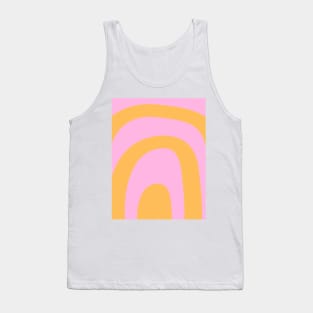 Boho orange and pink rainbow pattern Tank Top